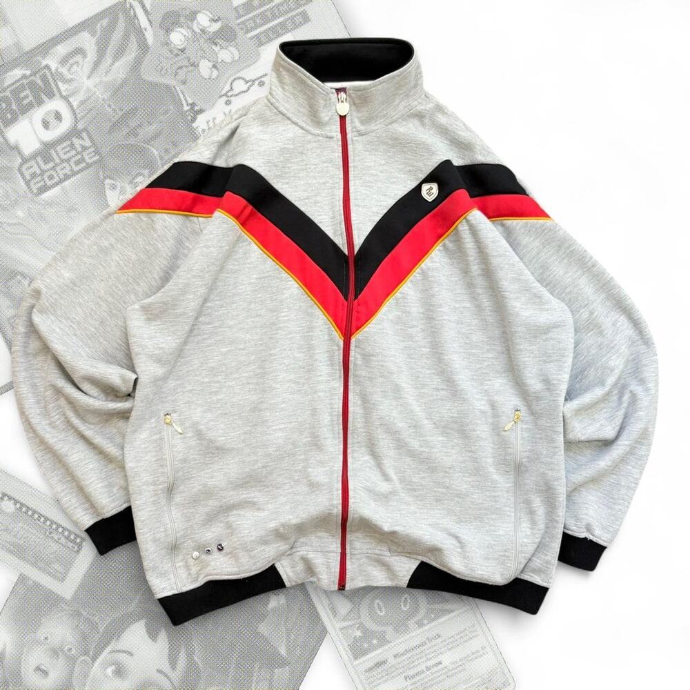 Vintage Striped Rocawear Track Zip Up Jacket